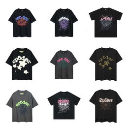 SP5der Shirt Designer T-shirts pour hommes SP5DER Coton Coton Colaire à manches Créside Coure Imprimé géométrique Hip Hop Rock T-shirt Graphic Tship Mens Spider 764
