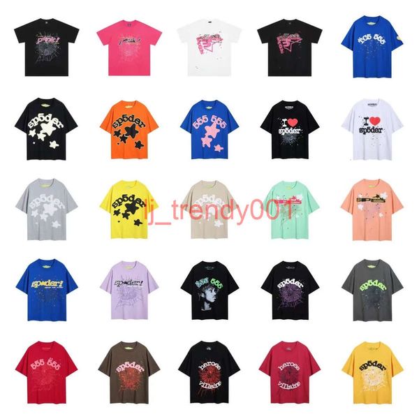 Sp5der T Shirt Mens Designer Camiseta Sweinshirt Men Camiseta Spider Tee Sp5der Young Thug 5555555 Hombres Mujeres SP5DER ESPOCIONA DE ESPOCIONA DE CALACIÓN Camiseta casual