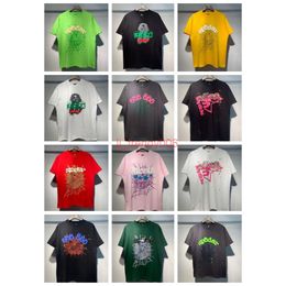 sp5der t shirt heren dames ontwerpers t shirts zwart roze wit rood groen tops man mode casual shirt spider shorts mouw kleren rf