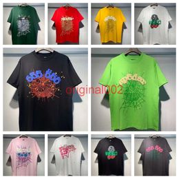 sp5der t shirt heren dames ontwerpers t shirts zwart roze wit rood groen tops man mode casual shirt spider shorts mouw kleren yh