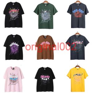 Sp5der Tees Designer Mens Red Spider Mens T-shirts Young Thug 555555 Angel T-shirt Fashion Imprimez vêtements de rue Men de rue T-shirts Broidered Spider