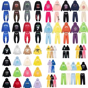 Sp5der Thug 555555 Hombres Mujeres Sudadera con capucha Espuma de alta calidad Web Gráfico Rosa Sudaderas Jerseys S-xl