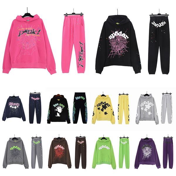 Fashion Loose Hoodies Rose Red Black Designer Mens Hoodie Pantalons Pantalons Unique Patter Design Angel Pullover Sweatshirts