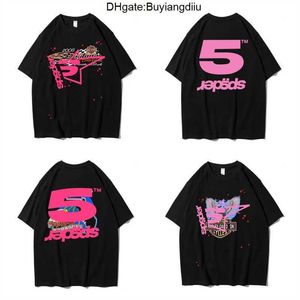 Sp5der Young Thug 555555 Hommes Femmes Sweat à capuche Chemise de haute qualité Mousse Imprimer Spider Web Graphique Rose Sweatshirts y2k T-shirt Pulls Taille US XS-2XL M5GR