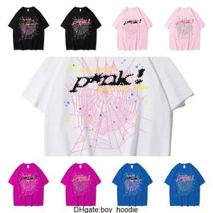 Sp5der Young Thug 555555 Heren Dames Hoodie Hoge kwaliteit shirt Schuimprint Spinnenweb Grafisch Roze Sweatshirts y2k T-shirt Truien Amerikaanse maat XS-2XL 0BEK