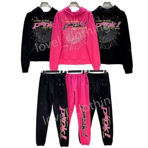 Sp5der Young Thug Rose Hommes Femmes Designer Sweat à capuche Mode Sweats à capuche Mousse Imprimer Web Graphique Sweat-shirt Pull Tops Vêtements Taille S-xl WU79