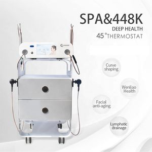 SPA448K INDIBA Sistemas de adelgazamiento para eliminación de grasa Promueve la regeneración celular Control de temperatura RET Tecar Terapia Conformación RF Instrumento máquina de belleza