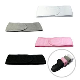 Spa Headband Facial Head Wrap Magno de maquillaje ajustable Banda para la cabeza de tela Terry Banda