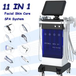 Spa Use 11 en 1 Hydro Facial Microdermabrasión Oxígeno Agua Diamante Peleo de la cara Limpieza Limpieza Limpieza El cuidado de la piel Equipo de belleza Facial