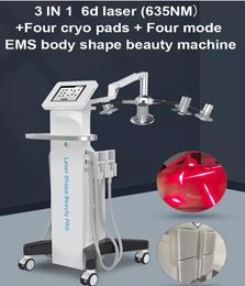 Spa gebruik 6d lipo laserdiode afslankte brandende vetcellulitis verwijdering slanke machine huid verjonging doorscherpen cryolipolyse gewichtsverlies schoonheidsuitrusting