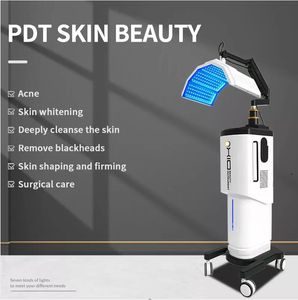 Spa gebruik PDT LED gezichtsbehandeling huid Verjonging 7 kleuren lichttherapiemasker schoonheid machine acne rimpel verwijdering draai de witte schoonheidsapparatuur vast