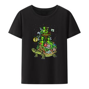 Space Alien Arm Wrestling Print Camita Hombre Graphic T-Shirts Men Vêtements CHEPTORT CHIRT
