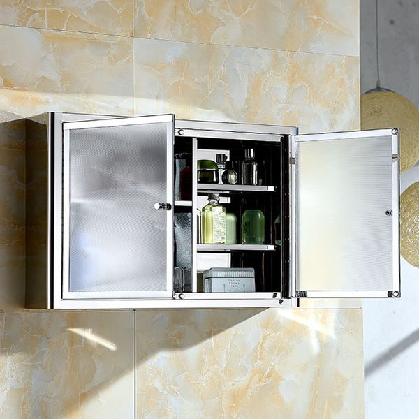 Gabinete colgante de aluminio espacial para baño, gabinete de cocina, gabinete de almacenamiento para colgar en la pared, gabinete de almacenamiento para inodoro