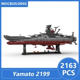 Space Battleship Yamato 2199 Star Blazers Modelo MOC Bloques de construcción DIY Montaje de ladrillos Toyes de Navidad educativos Regalos 2163 PCS