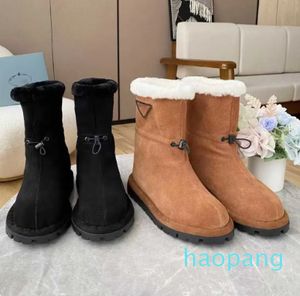 space boots marque bottes courtes en nylon matelassé triangle camouflage cheville chaussures en cuir mode femmes automne et hiver bottes de neige chaudes