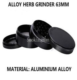 Étui spatial 63 mm grand broyeur 4pcs Aluminium Étui d'espace Grider Tobacco Smoke Cigarette Detector Griding Smoke Tobacco Grinder Fit8136861