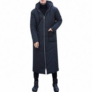 Space Cott Mannen Winter Zwarte Parka's Kwaliteit Casual Capuchon Dikke Jas Rits X Lg Jas Warme Sneeuwkleding Overjas Outdoor f0Jm#