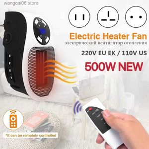 Space Heaters Electric Heater Portable Plug in Wall Heater Room Heating Stove Household Radiator Remote Warmer Machine 500W Device T231216
