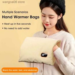 Ruimteverwarmers Elektrische draagbare warmer Handwarmer Winter Grafeen verwarmingskussen Elektrisch lichaamsbuikverwarmer Warmer Mat USB oplaadbaar T231216