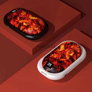 Ruimteverwarmers Hot USB elektrische handwarmer Draagbare zakverwarmer Digitaal display Vlamlampverwarmer 3 temperatuurniveaus YQ231116