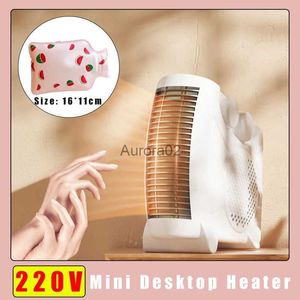 Mini radiateur électrique ventilateur de bureau radiateur chaud ventilateur ménage PTC céramique chauffage poêle radiateur chauffe-mains pour l'hiver YQ231116
