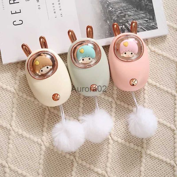 Chauffe-espaces Nouveau chauffe-mains rechargeable USB dessin animé mignon anti-déflagrant Mini bébé fille cadeau 1000MA 1200MALittle oreilles de lapin livraison gratuite YQ231116