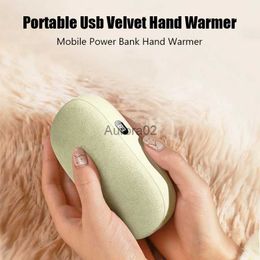 Ruimteverwarmers Winter Mini Calentador Draagbare USB Fluwelen Handwarmer Mobiele Power Bank Handwarmers Oplaadbare Verwarming Handwarmer Dropship YQ231116