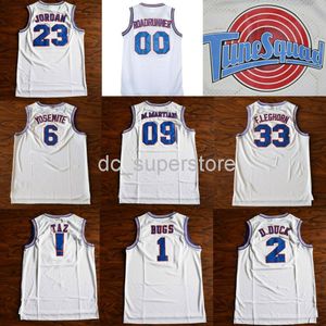 Space Jam Tune Squad #1Bugs #10Lola #23 #!TAZ Basketball Jersey blanco Cosido personalizado Hombres Mujeres Jóvenes XS-6XL