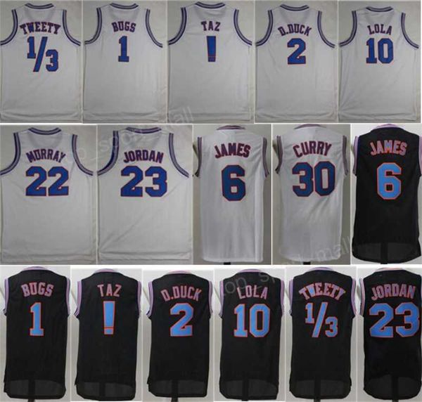 Space Jam Tune Squad Jersey Hommes 2 Daffy Duck Bill Murray 1 Bugs Bunny 10 Lola Bunny Looney Tunes Basketball Maillots TAZ Tweety