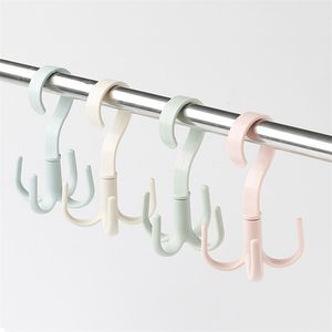 Ruimte reddende geroteerde hangers haken garderobe kledingrek organizer tas hanger schoenen riem sjaal hangende rekken kast hanger zc1257