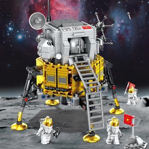 Spacex War Build Block Lepin Brick Bouwstenen Technic Space Exploration Lunar Rover Metamorphic Warrior King Kong Rocket Toy Model Kit Toy voor Kid Christmas