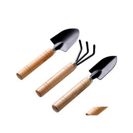 Spade Pelle 3 Pcs / Set Outils De Jardinage Créatifs Trois Pièces Mini Jardin Petit Râteau Plante En Pot Fleurs Sn2528 Drop Delivery Home Dh7Jn