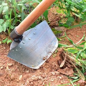 Spade Shovel Grass Hoe Head Steel Weeding Thickened Gardening Land Plowing Vegetable Planting MultiUse Agricultural Tools 231215