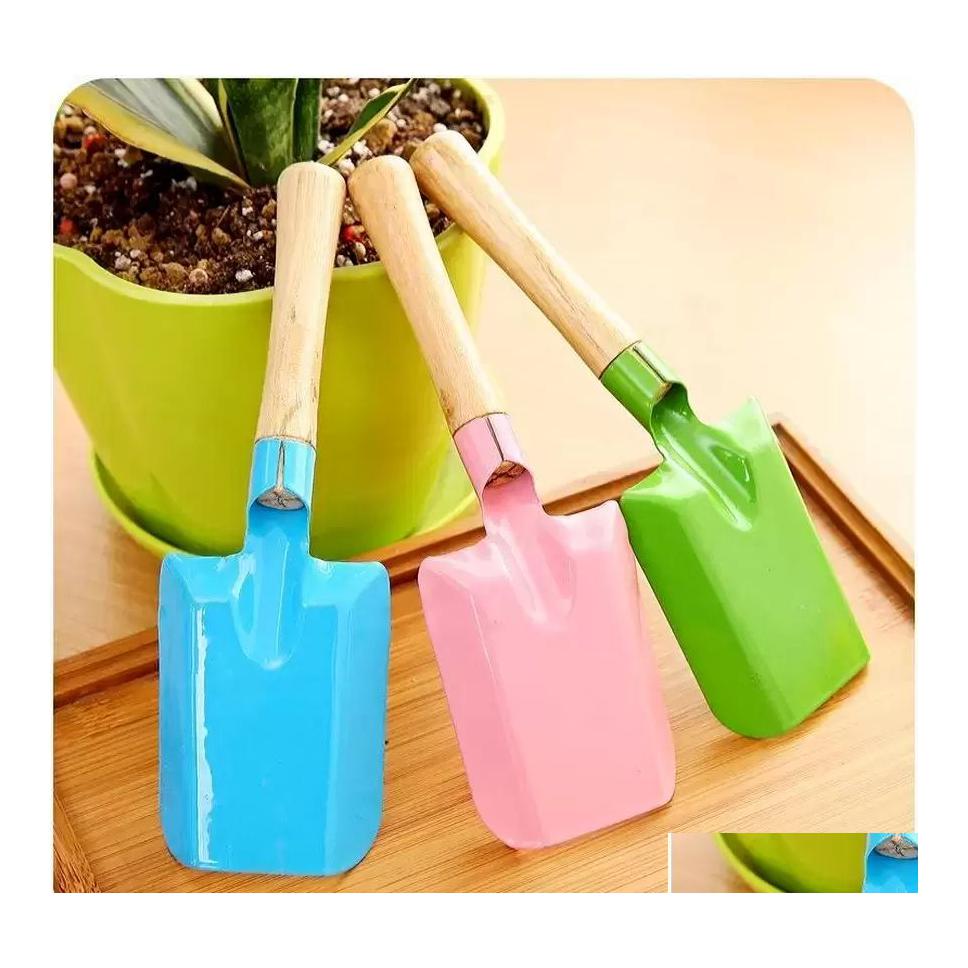 Spade Shovel Mini Gardening Colorf Metal Small Garden Hardware Tools Digging Kids Tool FY5290 Drop Delivery Home DHGQD