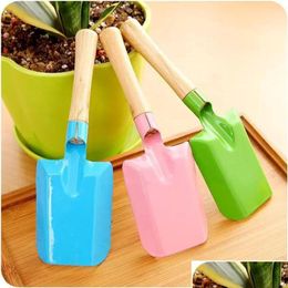 Spade Shovel Mini-tuinschep Colorf Metaal Kleine tuinspade Hardware-instrumenten Graven Kindergereedschap Fy5290 Ss0304 Drop Delivery Home Otcbh