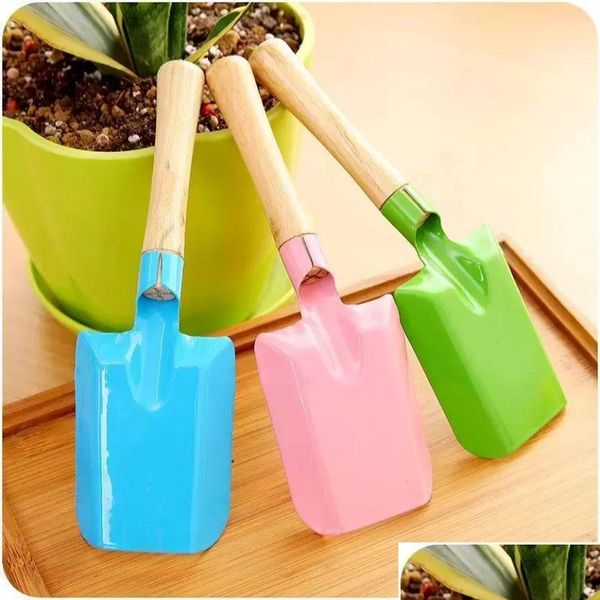 Spade Shovel Mini pelle de jardinage Colorf métal petit jardin pelle matériel outils creuser outil pour enfants FY5290 SS0304 livraison directe à domicile OTCBH