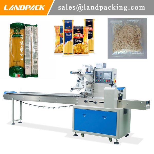 Machine de conditionnement d'oreillers de nouilles de plateau de solutions de machine d'emballage de pâtes de spaghetti
