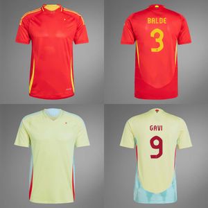 Spanje 24 25 Soccer Jersey Morata Ferran Asensio 2024 Euro Cup Spaanse nationale team voetbal Shirts 2025 Men Kids Kit Set Camisetas Espana Rodri Olmo Ansu Fati