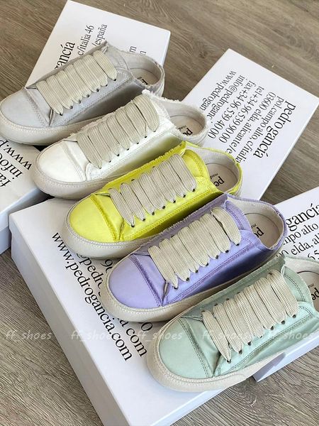 Espagne Designer Casual Chaussures Diapositives Pantoufles pour Femmes Pedro De Luxe Stain Sneakers Mode Parson Dames Marque Diapositive Pantoufle Sandales