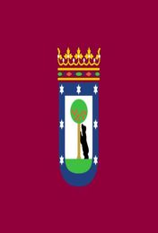 Espagne Flag Bandera de Madrid Capital City 3ft x 5ft Banner en polyester volant 150 90cm Flag personnalisé Outdoor1885975