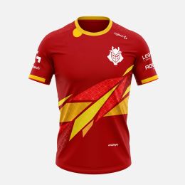 Espagne G2 Team Jersey E-Sports Shirt League of Legends G2 Game E-Sports Team Uniform Mai 2023 Équipe nationale Vêtements de haute qualité