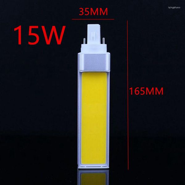 Espagne lampe à prise horizontale ampoule LED 10W 12W 15W COB E27 G24 G23 lumière de maïs blanc chaud AC85V-265V éclairage latéral