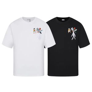 Espagne nouveauté 24ss printemps été lourd fait marguerite broderie t-shirt hommes femmes t-shirt de créateur 0127