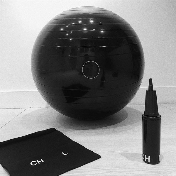 Spalding CHAN N EL-pelota de Yoga negra, Rele, pelotas de ejercicio para gimnasio, equilibrio antiexplosión, Pilates, entrenamiento de estabilidad, terapia física 292F