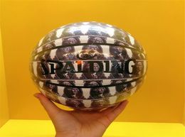 Spalding Co Balles en édition limitée en édition pontée Washington Dollar Professional Merch Basketball Commémoratif PU Game Taille 7 Undoor Outd8213779