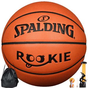 Spalding Youth Series Brick Color Children's Indoor and Outdoor Taille 5 PU Basketball 77-403Y5