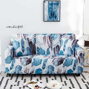 spandex sofa cover slipcovers elastische all-inclusive couch case voor verschillende vorm Loveseat stoel L-stijl 211116