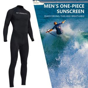 Traje de neopreno de spandex para hombre, traje de buceo térmico de invierno, traje completo, natación, surf, kayak, equipo negro 240321