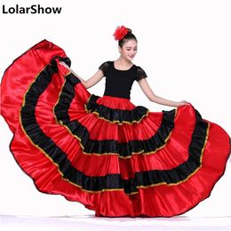 Costumes de danse espagnole pour femmes jupe de danse Flamenco jupe de danse du ventre vêtements espagnols haut et jupe de Flamenco2204