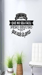 Испанская знаменитая цитата, вдохновляющая фраза, декоративные виниловые наклейки на стены, наклейки на стены, домашний декор для украшения гостиной3991350